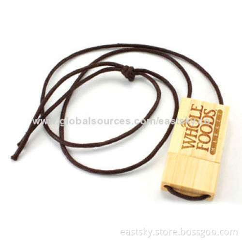 Wood Promotional Flash Drive, Made of Wood/Bamboo, with 2.0 Interface, Logo Printing Available, 64MBNew